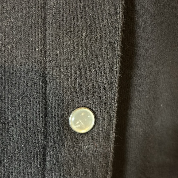 Classic Elements Women’s Black Christmas Pearl Snap Jacket Sz Lg-EUC - Picture 4 of 6